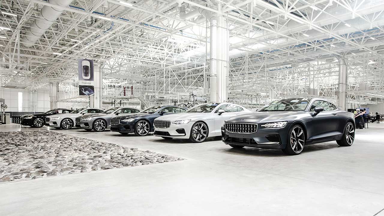 PoleStar vehicle line up in warehouse